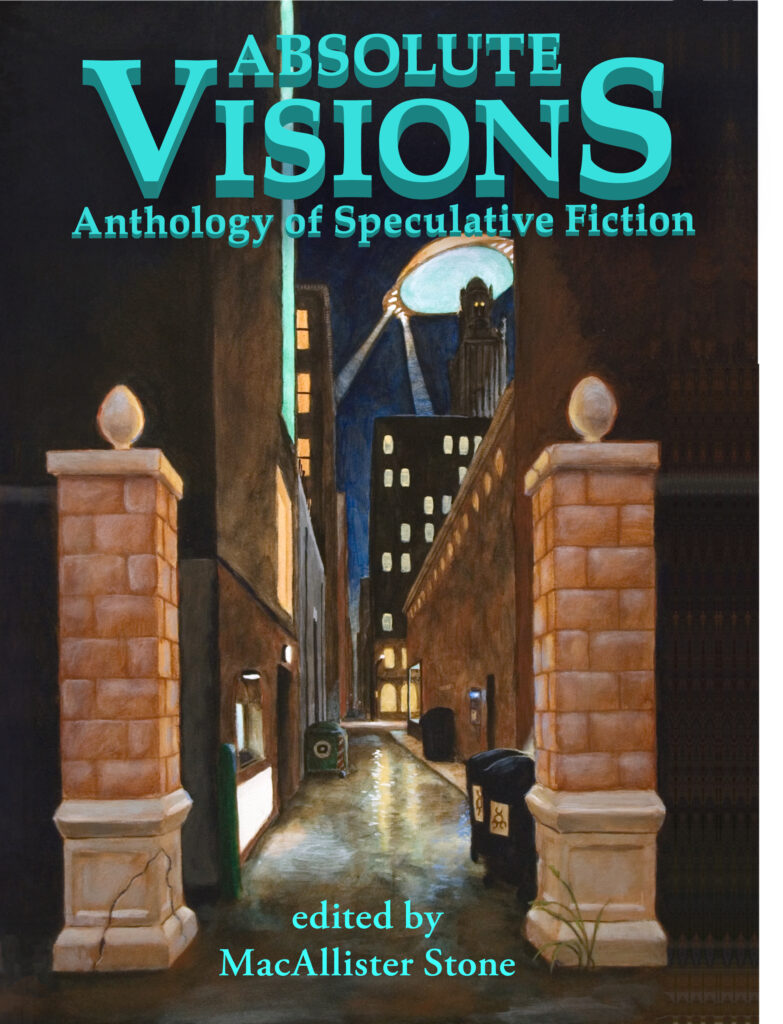 cover of Absolute Visions anthology with art by Alessandra Garfinkle
